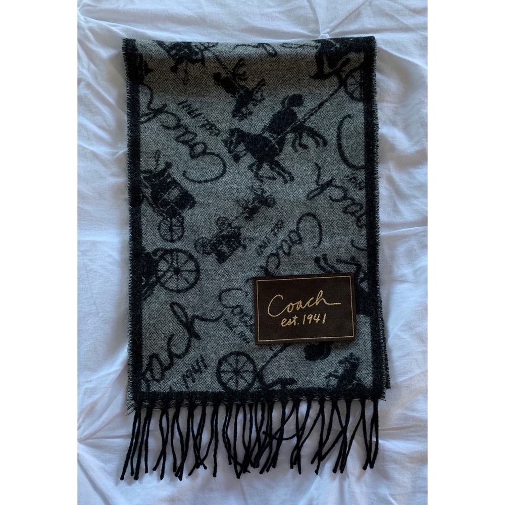 Authentic Coach Wool Blend Scarf